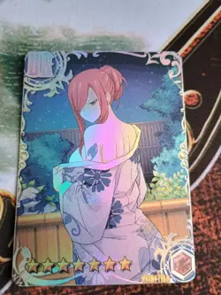 Fairy Tail Erza Scarlet Bathrobe Cool Cute Sexy ACG Anime Waifu Card Girl Holo - Image 1