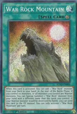 YUGIOH HOLO CARD WAR ROCK MOUNTAIN BLVO-EN000 1ST EDITION - Image 1