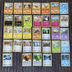 Pokemon Card Bundle Furious Fists 33 Cards Out Of 111 Common/uncommon - Image 1