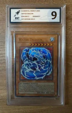 Water Dragon | PSA 9 | EEN-EN015 | Super Rare | 1st Ed | Yu-Gi-Oh Card | Mint - Image 3