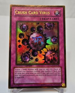 Crush Card Virus GLD1-EN038 Gold Rare Limited Edition Yugioh 6207 - Image 1