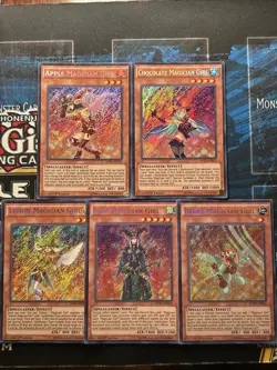Yu-Gi-Oh! Berry Lemon Apple Chocolate Magician Girl MVP1 First Edition Set - Image 1