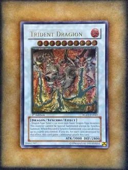 Yugioh Trident Dragion RGBT-EN043 Ultimate Rare 1st Ed NM - Image 1