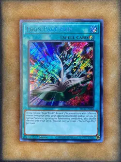 Yugioh Toon Page-Flip BLCR-EN068 Secret Rare 1st Ed NM - Image 1