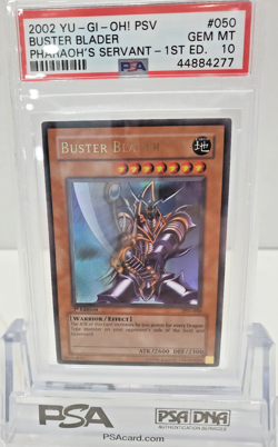 Yu-Gi-Oh! Buster Blader Pharaoh's Servant 1st Edition Ultra Rare PSV-050 PSA 10 - Image 1