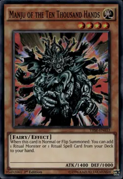Manju of the Ten Thousand Hands EU Print 1st Ed Super THSF-EN033 Yu-Gi-Oh! - Image 1