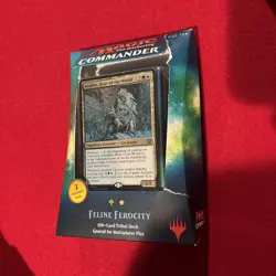 MTG 2017 Feline Ferocity Commander Deck Factory Sealed Magic Gathering English - Image 1