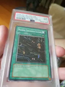 Yugioh Machine Conversion Factory LOB-096 1st Ed.New MINT PSA 9 Extremely Rare ! - Image 1