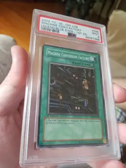 Yugioh Machine Conversion Factory LOB-096 1st Ed.New MINT PSA 9 Extremely Rare ! - Image 3