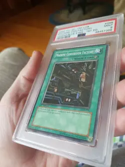 Yugioh Machine Conversion Factory LOB-096 1st Ed.New MINT PSA 9 Extremely Rare ! - Image 4