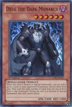 Delg the Dark Monarch - STBL-EN037 - Super Rare NM Starstrike Blast Yugioh - Image 1
