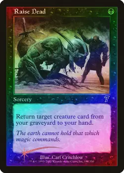 Raise Dead FOIL 7th Edition NM Black Common MAGIC THE GATHERING CARD ABUGames - Image 1