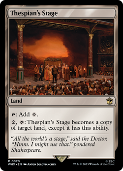 Thespian's Stage Doctor Who PLD Land Rare MAGIC THE GATHERING MTG CARD ABUGames - Image 1