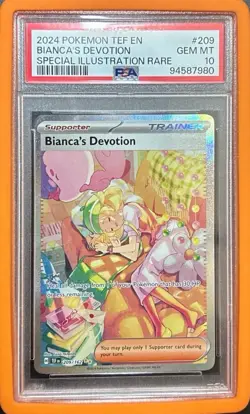 PSA 10 Bianca's Devotion 209/162 Temporal Forces 2024 SIR Pokemon Card TCG. - Image 2
