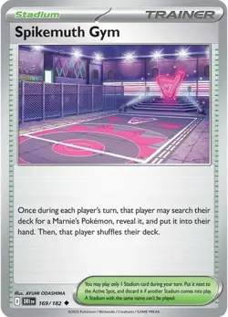Spikemuth Gym 169/182 | Trainer Stadium | Destined Rivals Pokemon Card - Image 1