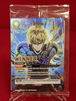 Union Arena Winner Card Genos OPM-1-048 One Punch Man Brand new Sealed - Image 1