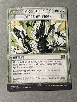 1x Force of Vigor (Breaking News) - MTG - OTJ - NM/M Card - Mythic - Image 1