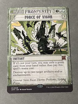 1x Force of Vigor (Breaking News) - MTG - OTJ - NM/M Card - Mythic - Image 3