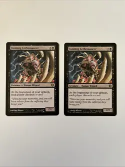 SET OF 2 Cunning Lethemancer Shards of Alara (LP) MTG Playing Card - Image 1