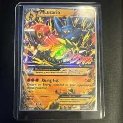 Pokemon Mega M Lucario EX Holo Card 55/111 XY-Furious Fists Near Mint NM - Image 3