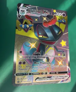 JUMBO Shiny Dragapult VMAX Card SWSH097 Black Star Promo Pokemon PACK FRESH - Image 1
