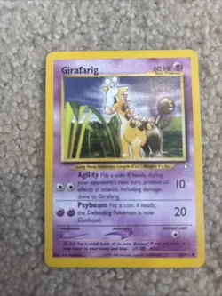 Pokemon TCG Neo Genesis Girafarig Card 58/111 Regular - Image 1
