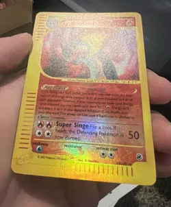 Pokemon TCG Typhlosion Expedition Base Set Reverse Holo Rare Card 28/165 - Image 2