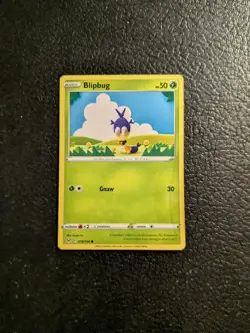 Pokemon TCG Lost Origin Blipbug 18/196 Regular Common Card NM 2022 - Image 1