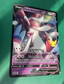 Dark Sylveon V SWSH134 Pokemon TCG Jumbo Black Star Promo Oversized Card - Image 1