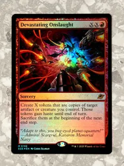 Devastating Onslaught 132 FOIL MTG Edge of Eternities NM X1 - Image 1