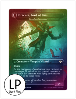 1x Dracula, Lord of Blood, Borderless Art Foil, MTG LP Light Play - Image 2