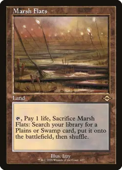 Magic MTG Modern Horizons 2 Retro Frame FOIL Marsh Flats NEAR MINT NM - Image 1