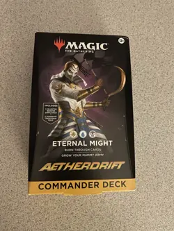 MTG Aetherdrift Commander Deck Eternal Might New Sealed - Image 1