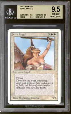 Magic MTG Unlimited Serra Angel BGS 9.5 (9.5, 9.5, 9.5, 9) GEM MINT - Image 1
