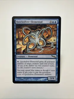 Quicksilver Elemental MTG NonFoil LP/MP *Light To Moderate Play* Mirrodin - Image 1