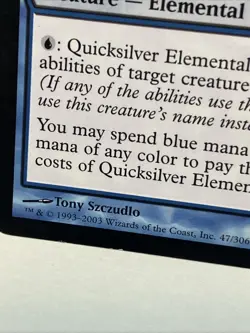 Quicksilver Elemental MTG NonFoil LP/MP *Light To Moderate Play* Mirrodin - Image 4