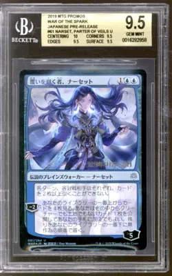 Magic MTG War Prerelease FOIL Japanese Narset, Parter of Veils BGS 9.5 GEM MINT - Image 1