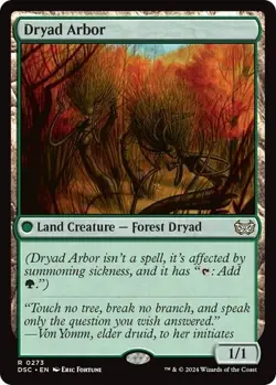MTG Dryad Arbor ** Duskmourn: House of Horror Commander ** English (NM) - Image 1