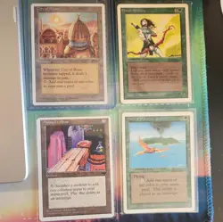 MTG, 4 cards, City of Brass, Elvish Archers, Ashnod's Altar, Birds of Paradise - Image 1