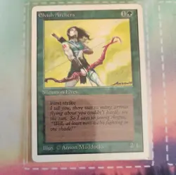 MTG, 4 cards, City of Brass, Elvish Archers, Ashnod's Altar, Birds of Paradise - Image 3