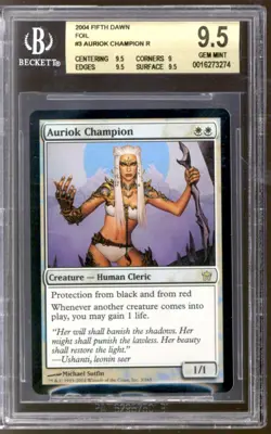 Magic MTG Fifth Dawn FOIL Auriok Champion BGS 9.5 (9.5, 9, 9.5, 9.5) GEM MINT - Image 1