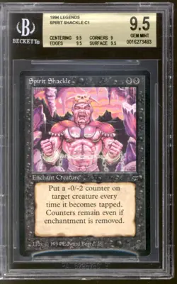 Magic MTG Legends Spirit Shackle BGS 9.5 (9.5, 9, 9.5, 9.5) GEM MINT - Image 1