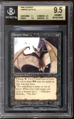 Magic MTG Legends Vampire Bats BGS 9.5 (9, 9.5, 9.5, 9.5) GEM MINT - Image 1