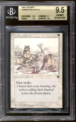 Magic MTG Legends Tundra Wolves BGS 9.5 (9.5, 9, 9.5, 9.5) GEM MINT - Image 1