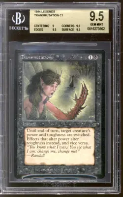 Magic MTG Legends Transmutation BGS 9.5 (9, 9.5, 9.5, 9.5) GEM MINT - Image 1