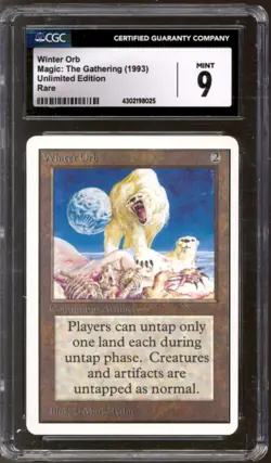 Magic MTG Unlimited Winter Orb CGC 9 NEAR MINT NM - Image 1