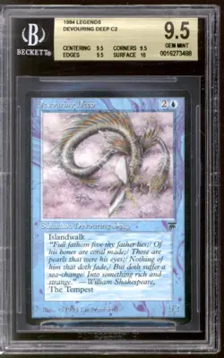 Magic MTG Legends Devouring Deep BGS 9.5 (9.5, 9.5, 9.5, 10) GEM MINT - Image 1