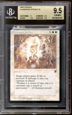 Magic MTG Legends Alabaster Potion BGS 9.5 (9, 9.5, 9.5, 9.5) GEM MINT - Image 1