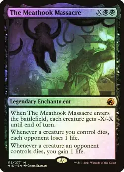 Magic MTG Innistrad Midnight Hunt FOIL Meathook Massacre NEAR MINT NM - Image 1