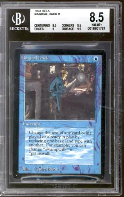 Magic MTG Beta Magical Hack BGS 8.5 (8.5, 8.5, 8, 9.5) NEAR MINT NM - Image 1